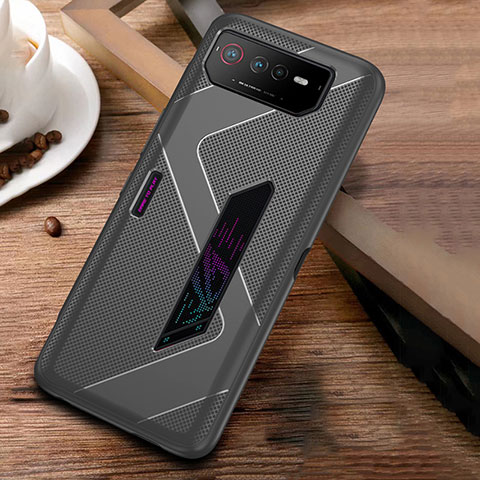 Asus ROG Phone 6用極薄ソフトケース シリコンケース 耐衝撃 全面保護 ZJ1 Asus グレー