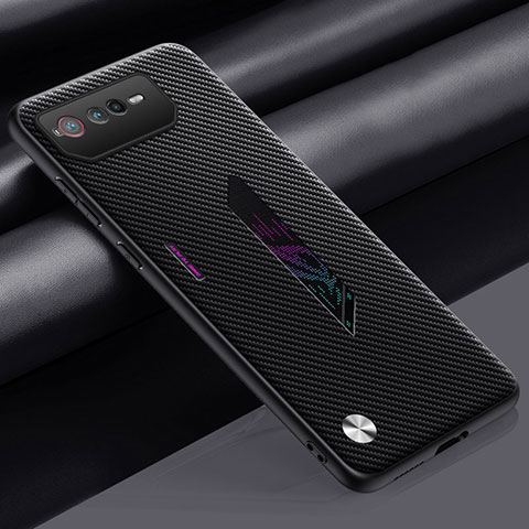 Asus ROG Phone 6 Pro用ケース 高級感 手触り良いレザー柄 S02 Asus ダークグレー