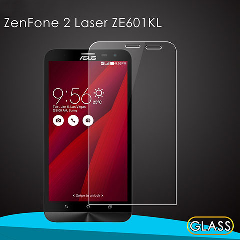 Asus Zenfone 2 Laser 6.0 ZE601KL用強化ガラス 液晶保護フィルム Asus クリア