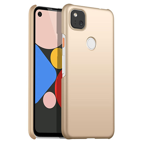 Google Pixel 4a用ハードケース プラスチック 質感もマット カバー M01 グーグル ゴールド