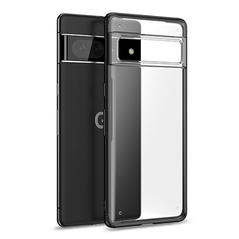 Google Pixel 7 Pro 5G用ハイブリットバンパーケース クリア透明 プラスチック カバー WL1 グーグル ブラック