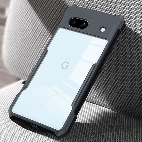 Google Pixel 7a 5G用極薄ソフトケース シリコンケース 耐衝撃 全面保護 クリア透明 カバー グーグル ブラック