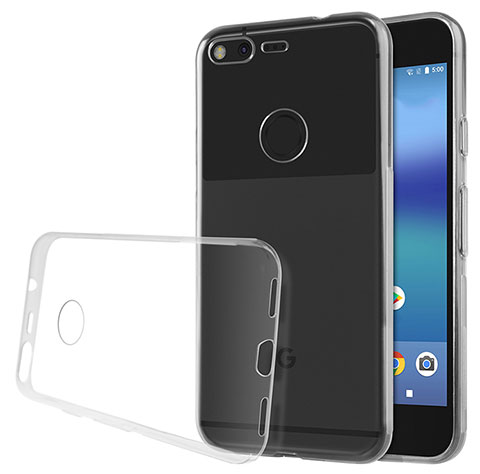 Google Pixel XL用極薄ソフトケース シリコンケース 耐衝撃 全面保護 クリア透明 グーグル クリア