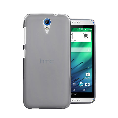 HTC Desire 620用極薄ケース クリア透明 プラスチック HTC グレー