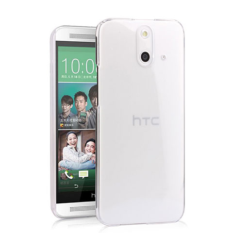 HTC One E8用ハードケース クリスタル クリア透明 HTC クリア