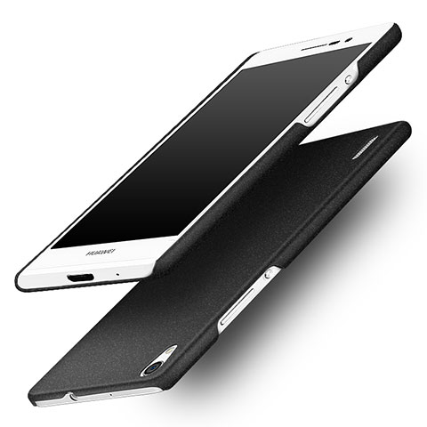 Huawei Ascend P7用ハードケース カバー プラスチック ファーウェイ ブラック