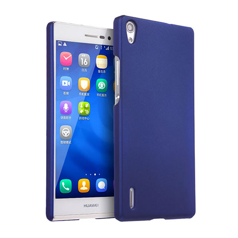 Huawei Ascend P7用ハードケース プラスチック 質感もマット ファーウェイ ネイビー