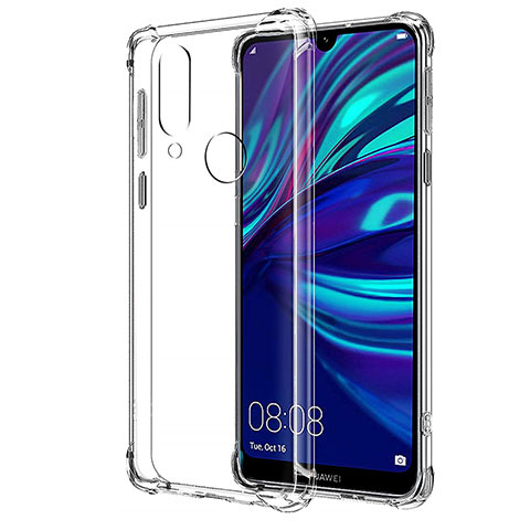 Huawei Enjoy 9用極薄ソフトケース シリコンケース 耐衝撃 全面保護 クリア透明 T04 ファーウェイ クリア