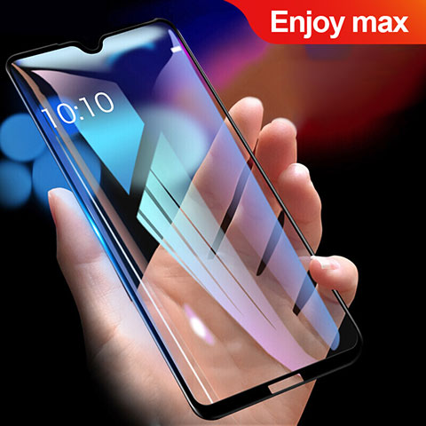 Huawei Enjoy Max用強化ガラス フル液晶保護フィルム ファーウェイ ブラック