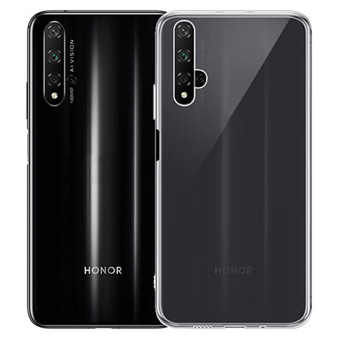 Huawei Honor 20S用極薄ソフトケース シリコンケース 耐衝撃 全面保護 クリア透明 カバー ファーウェイ クリア