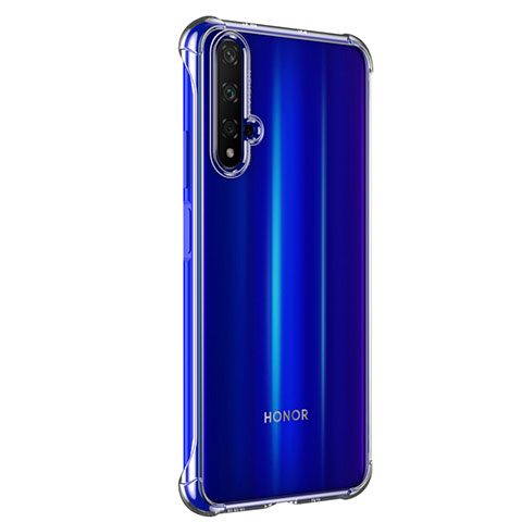 Huawei Honor 20S用極薄ソフトケース シリコンケース 耐衝撃 全面保護 クリア透明 T02 ファーウェイ クリア