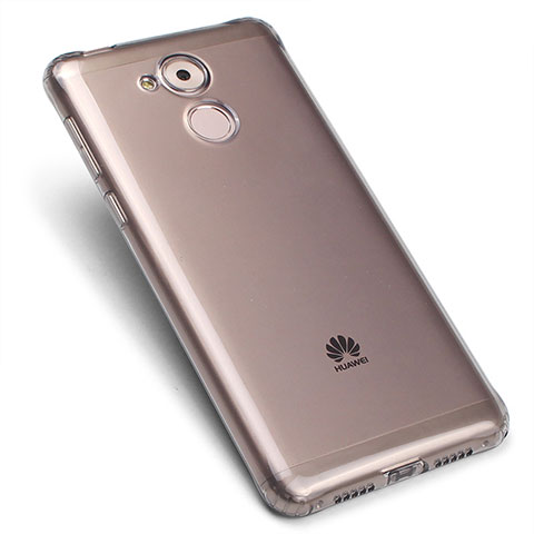 Huawei Honor 6C用極薄ソフトケース シリコンケース 耐衝撃 全面保護 クリア透明 ファーウェイ グレー