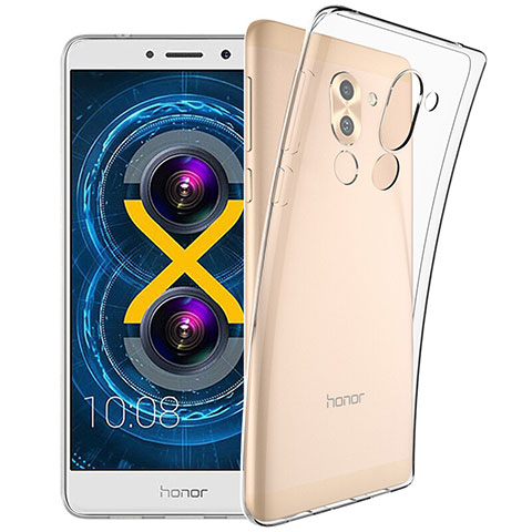 Huawei Honor 6X Pro用極薄ソフトケース シリコンケース 耐衝撃 全面保護 クリア透明 カバー ファーウェイ クリア