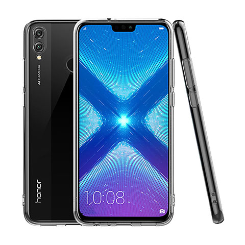 Huawei Honor 8X用極薄ソフトケース シリコンケース 耐衝撃 全面保護 クリア透明 カバー ファーウェイ クリア