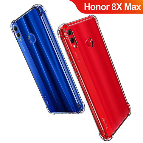 Huawei Honor 8X Max用極薄ソフトケース シリコンケース 耐衝撃 全面保護 クリア透明 T07 ファーウェイ クリア