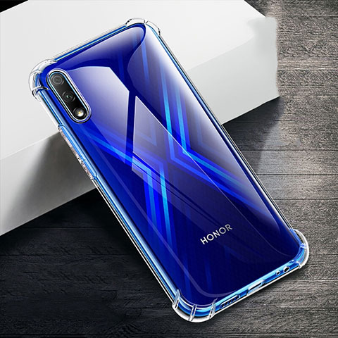 Huawei Honor 9X用極薄ソフトケース シリコンケース 耐衝撃 全面保護 クリア透明 T06 ファーウェイ クリア