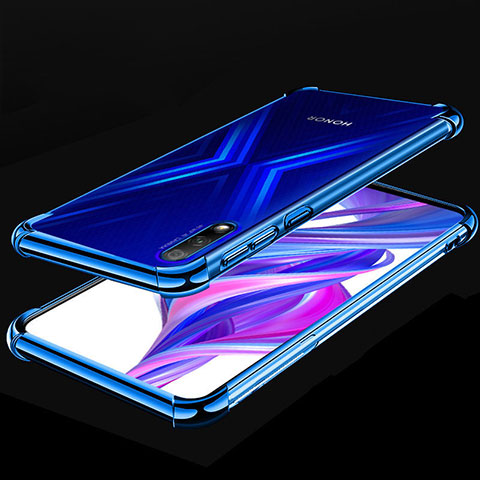 Huawei Honor 9X用極薄ソフトケース シリコンケース 耐衝撃 全面保護 クリア透明 H05 ファーウェイ ネイビー