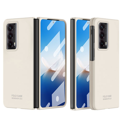 Huawei Honor Magic Vs2 5G用ハードケース プラスチック 質感もマット 前面と背面 360度 フルカバー ZL5 ファーウェイ ホワイト