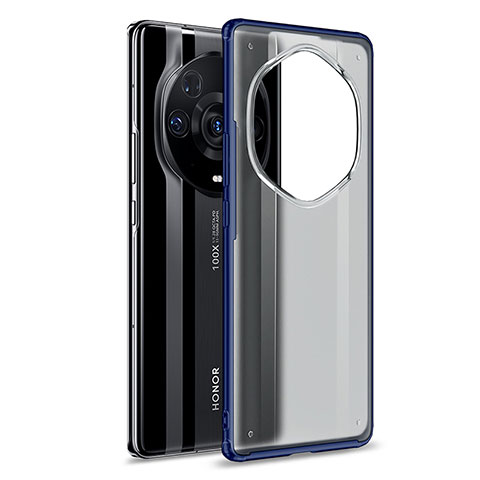 Huawei Honor Magic3 Pro+ Plus 5G用ハイブリットバンパーケース クリア透明 プラスチック カバー WL1 ファーウェイ ネイビー