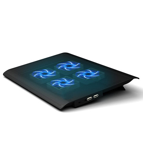 Huawei Honor MagicBook 14用ノートブックホルダー クーラー 冷却パッド ファン ラップトップスタンド 9インチ〜16インチ M04 ファーウェイ ブラック