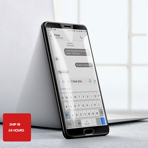 Huawei Honor V10用強化ガラス 液晶保護フィルム T05 ファーウェイ クリア