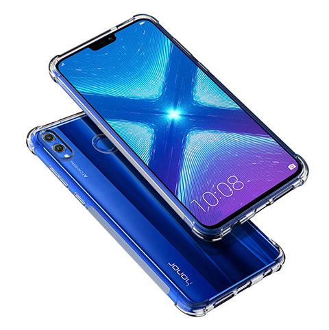 Huawei Honor V10 Lite用極薄ソフトケース シリコンケース 耐衝撃 全面保護 クリア透明 T05 ファーウェイ クリア