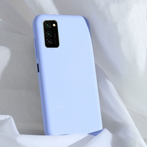 Huawei Honor V30 5G用360度 フルカバー極薄ソフトケース シリコンケース 耐衝撃 全面保護 バンパー C03 ファーウェイ パープル