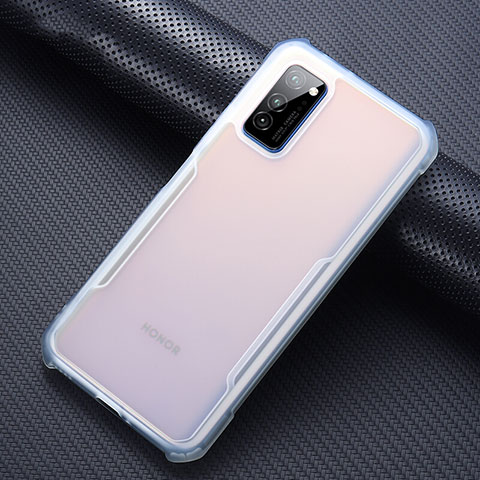 Huawei Honor V30 Pro 5G用ハイブリットバンパーケース クリア透明 プラスチック 鏡面 カバー ファーウェイ クリア