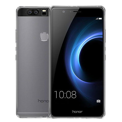 Huawei Honor V8用極薄ソフトケース シリコンケース 耐衝撃 全面保護 クリア透明 T02 ファーウェイ クリア