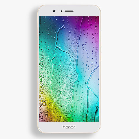 Huawei Honor V9用強化ガラス フル液晶保護フィルム F04 ファーウェイ ホワイト