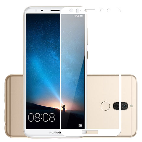 Huawei Mate 10 Lite用強化ガラス フル液晶保護フィルム ファーウェイ ホワイト