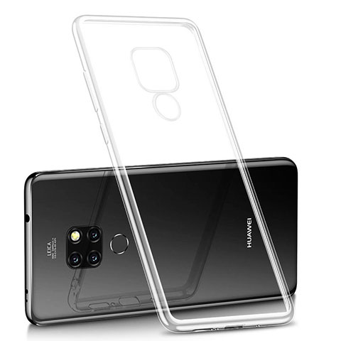 Huawei Mate 20用極薄ソフトケース シリコンケース 耐衝撃 全面保護 クリア透明 H01 ファーウェイ クリア