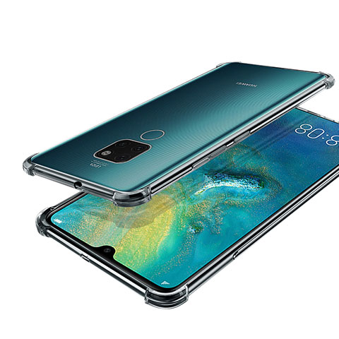 Huawei Mate 20用極薄ソフトケース シリコンケース 耐衝撃 全面保護 クリア透明 S01 ファーウェイ クリア