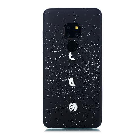 Huawei Mate 20用シリコンケース ソフトタッチラバー バタフライ 星空 カバー ファーウェイ マルチカラー