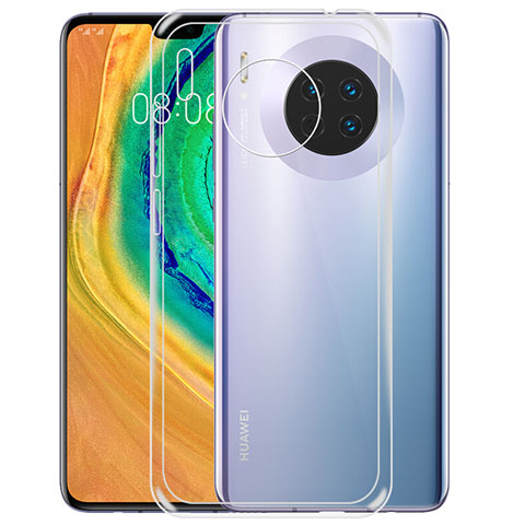 Huawei Mate 30 5G用極薄ソフトケース シリコンケース 耐衝撃 全面保護 クリア透明 T02 ファーウェイ クリア