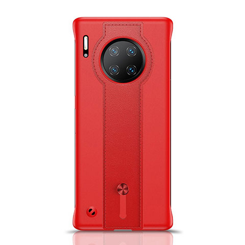 Huawei Mate 30 5G用ケース 高級感 手触り良いレザー柄 R08 ファーウェイ レッド