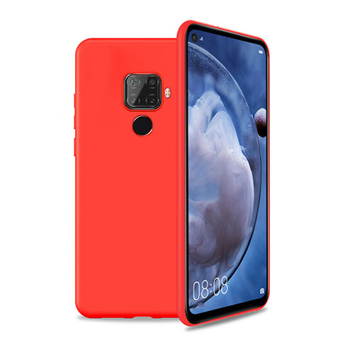 Huawei Mate 30 Lite用360度 フルカバー極薄ソフトケース シリコンケース 耐衝撃 全面保護 バンパー S04 ファーウェイ レッド