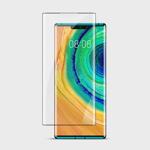 Huawei Mate 30 Pro用強化ガラス フル液晶保護フィルム F06 ファーウェイ ブラック