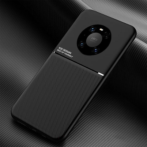 Huawei Mate 40用360度 フルカバー極薄ソフトケース シリコンケース 耐衝撃 全面保護 バンパー C01 ファーウェイ ブラック