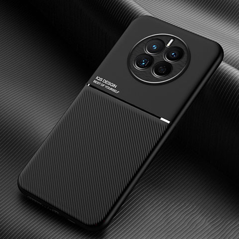 Huawei Mate 50用極薄ソフトケース シリコンケース 耐衝撃 全面保護 マグネット式 バンパー ファーウェイ ブラック