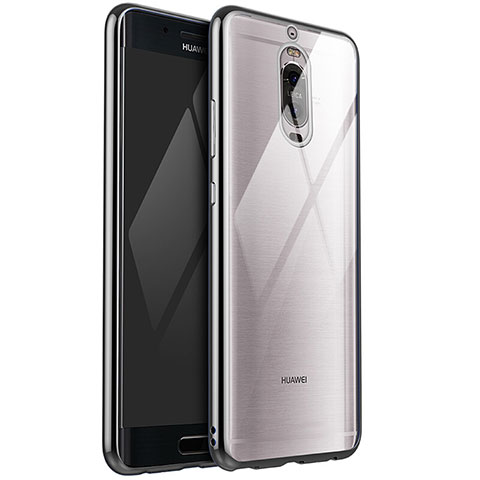 Huawei Mate 9 Pro用極薄ソフトケース シリコンケース 耐衝撃 全面保護 クリア透明 H02 ファーウェイ シルバー