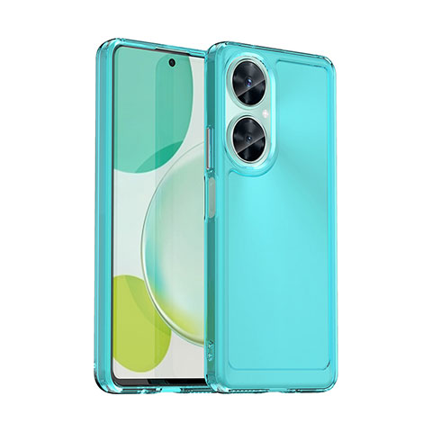 Huawei Nova 11i用ハイブリットバンパーケース クリア透明 プラスチック カバー J02S ファーウェイ ネイビー