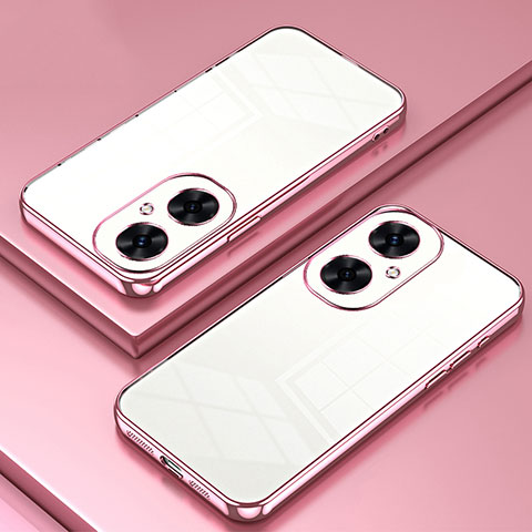 Huawei Nova 11i用極薄ソフトケース シリコンケース 耐衝撃 全面保護 クリア透明 SY2 ファーウェイ ローズゴールド