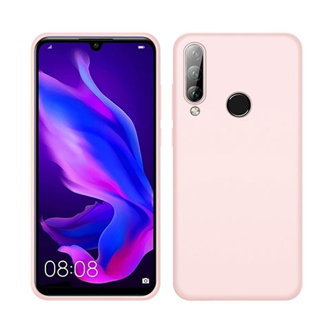 Huawei Nova 4e用360度 フルカバー極薄ソフトケース シリコンケース 耐衝撃 全面保護 バンパー C04 ファーウェイ ピンク