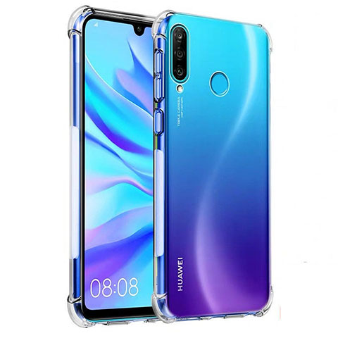 Huawei Nova 4e用極薄ソフトケース シリコンケース 耐衝撃 全面保護 クリア透明 K03 ファーウェイ クリア