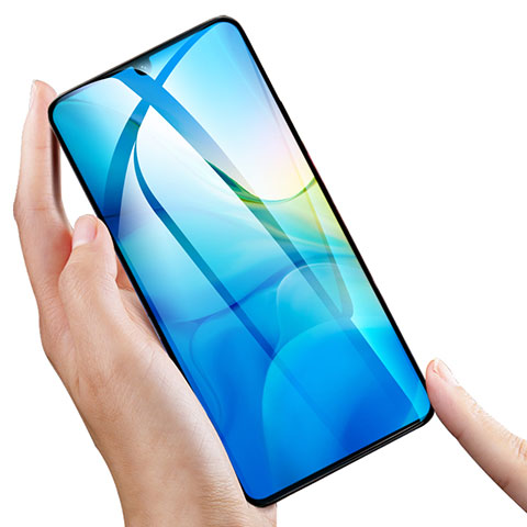 Huawei Nova 5 Pro用強化ガラス フル液晶保護フィルム F02 ファーウェイ ブラック