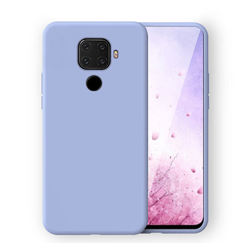 Huawei Nova 5i Pro用360度 フルカバー極薄ソフトケース シリコンケース 耐衝撃 全面保護 バンパー S06 ファーウェイ パープル