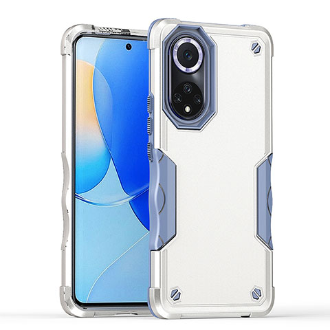 Huawei Nova 9用ハイブリットバンパーケース プラスチック 兼シリコーン カバー QW1 ファーウェイ ホワイト