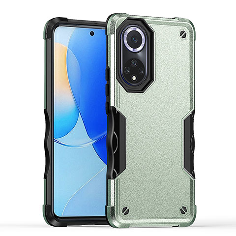 Huawei Nova 9用ハイブリットバンパーケース プラスチック 兼シリコーン カバー QW1 ファーウェイ ライトグリーン