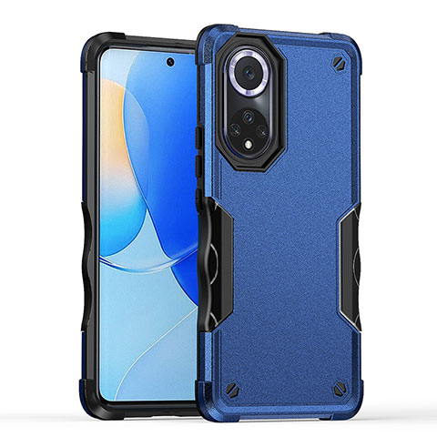 Huawei Nova 9用ハイブリットバンパーケース プラスチック 兼シリコーン カバー QW1 ファーウェイ ネイビー